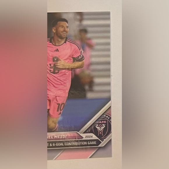Trading card soccer 2024 Topps Now 5-4 # 46 Lionel Messi F. Intermiami CF - Picture 5 of 8